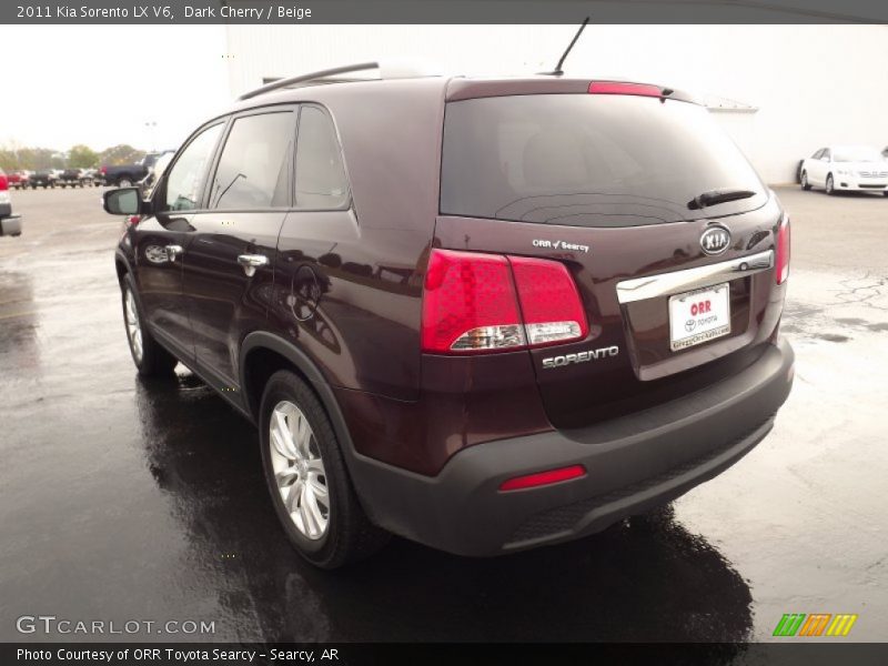 Dark Cherry / Beige 2011 Kia Sorento LX V6