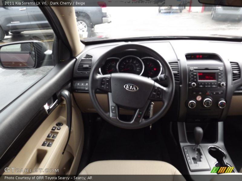 Dark Cherry / Beige 2011 Kia Sorento LX V6