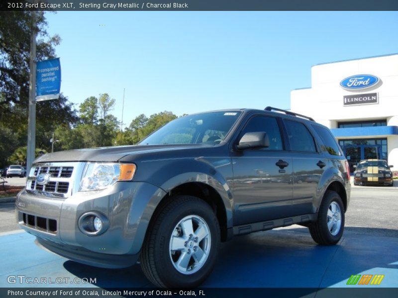 Sterling Gray Metallic / Charcoal Black 2012 Ford Escape XLT