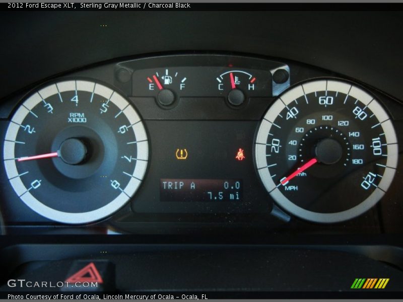 Sterling Gray Metallic / Charcoal Black 2012 Ford Escape XLT
