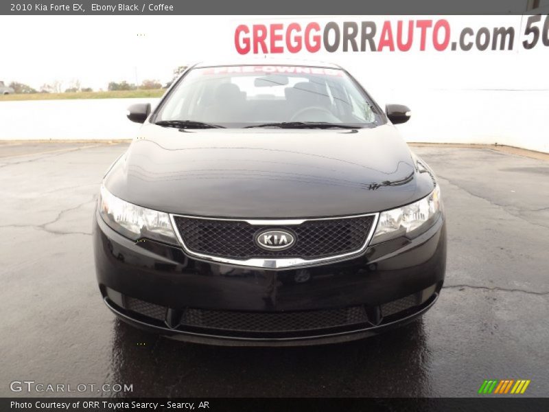 Ebony Black / Coffee 2010 Kia Forte EX