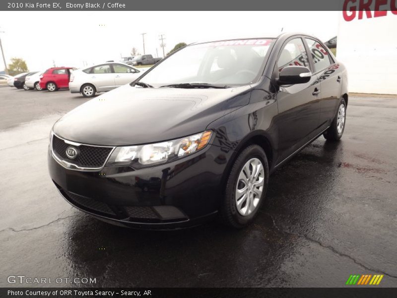 Ebony Black / Coffee 2010 Kia Forte EX