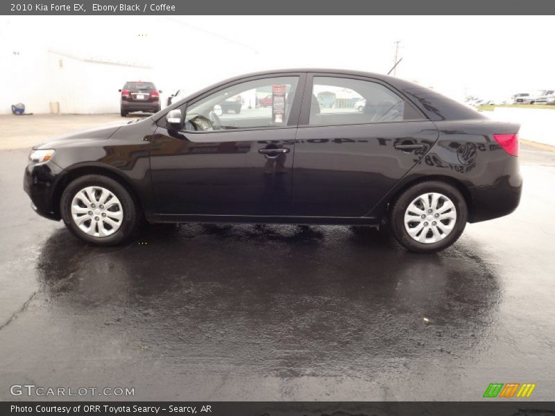 Ebony Black / Coffee 2010 Kia Forte EX