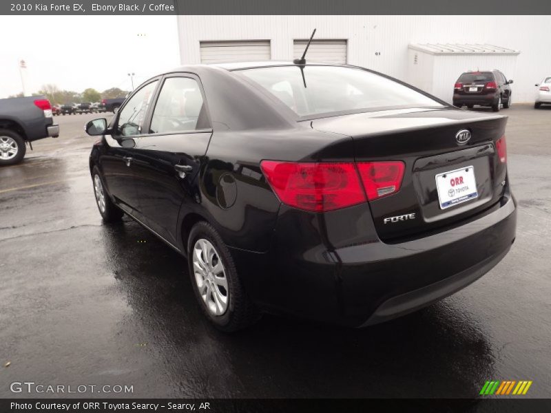 Ebony Black / Coffee 2010 Kia Forte EX