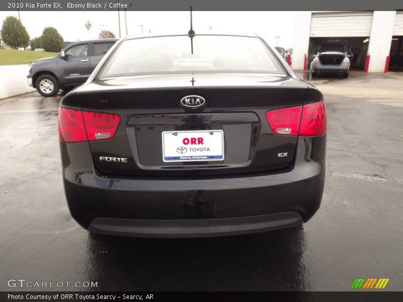 Ebony Black / Coffee 2010 Kia Forte EX