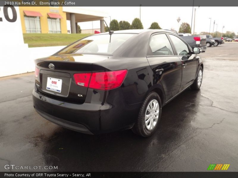 Ebony Black / Coffee 2010 Kia Forte EX