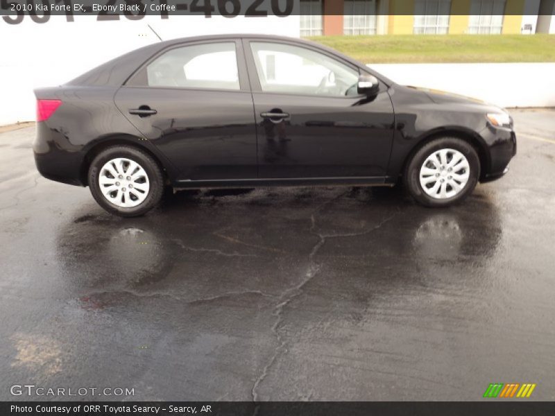 Ebony Black / Coffee 2010 Kia Forte EX