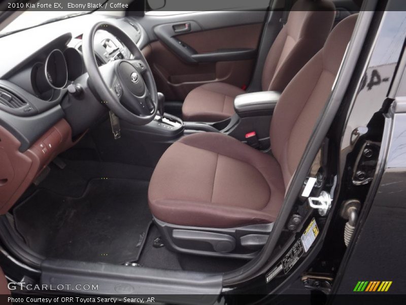 Ebony Black / Coffee 2010 Kia Forte EX