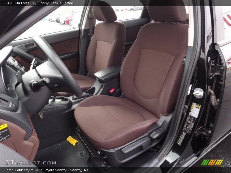 Ebony Black / Coffee 2010 Kia Forte EX