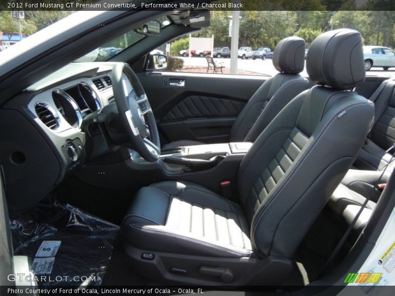  2012 Mustang GT Premium Convertible Charcoal Black Interior