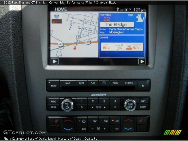 Navigation of 2012 Mustang GT Premium Convertible