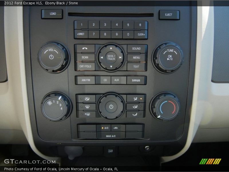 Controls of 2012 Escape XLS