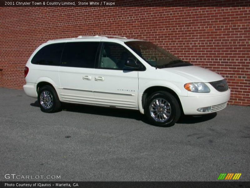 Stone White / Taupe 2001 Chrysler Town & Country Limited