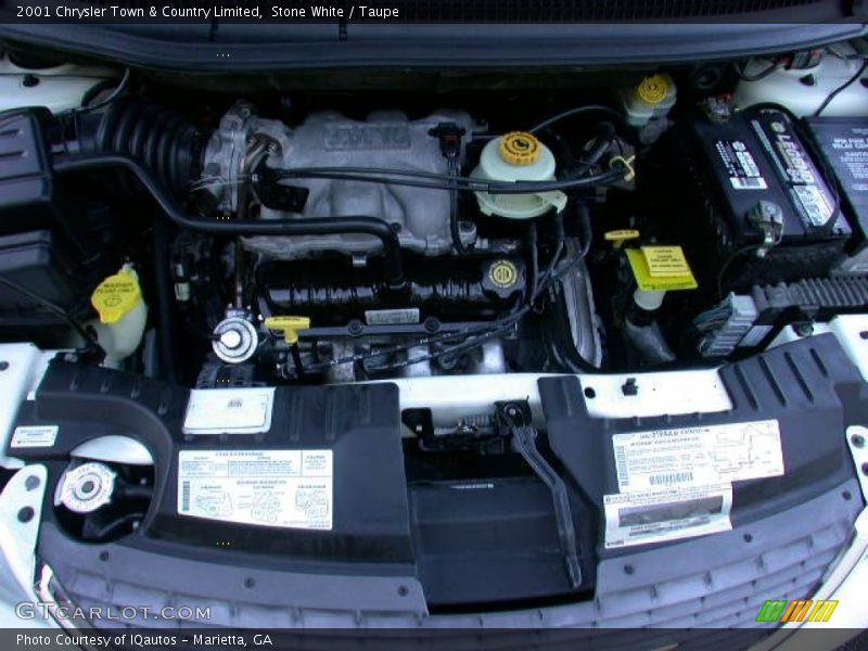Stone White / Taupe 2001 Chrysler Town & Country Limited