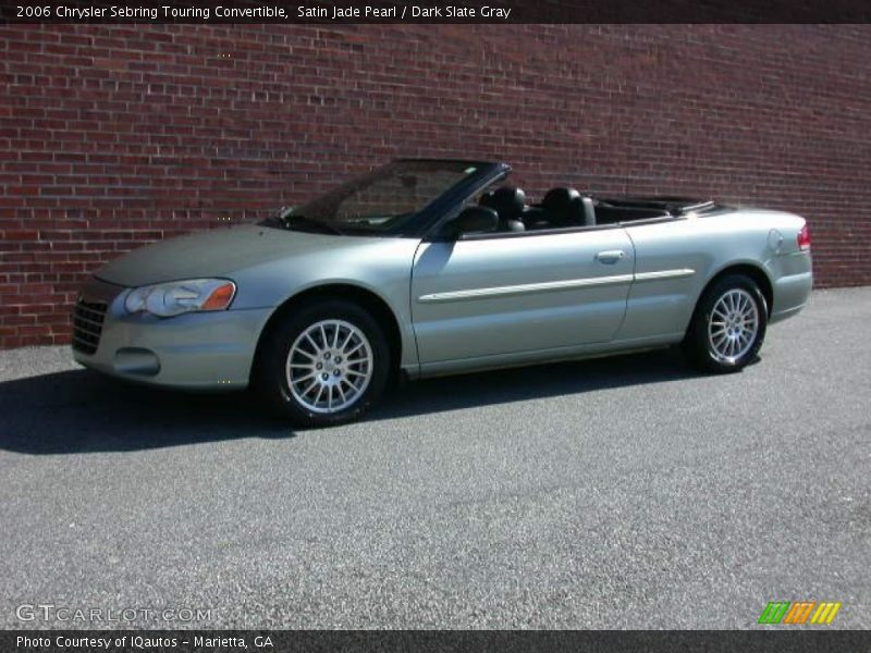 Satin Jade Pearl / Dark Slate Gray 2006 Chrysler Sebring Touring Convertible