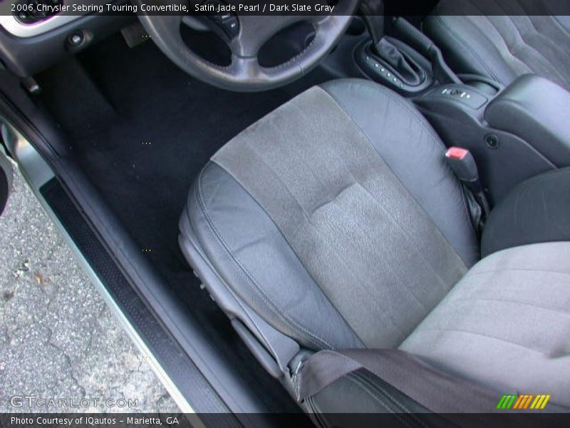 Satin Jade Pearl / Dark Slate Gray 2006 Chrysler Sebring Touring Convertible