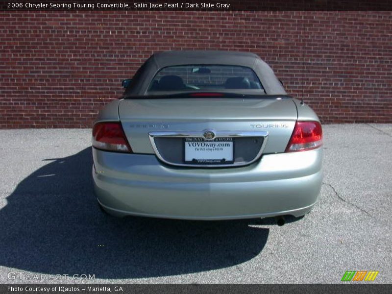 Satin Jade Pearl / Dark Slate Gray 2006 Chrysler Sebring Touring Convertible