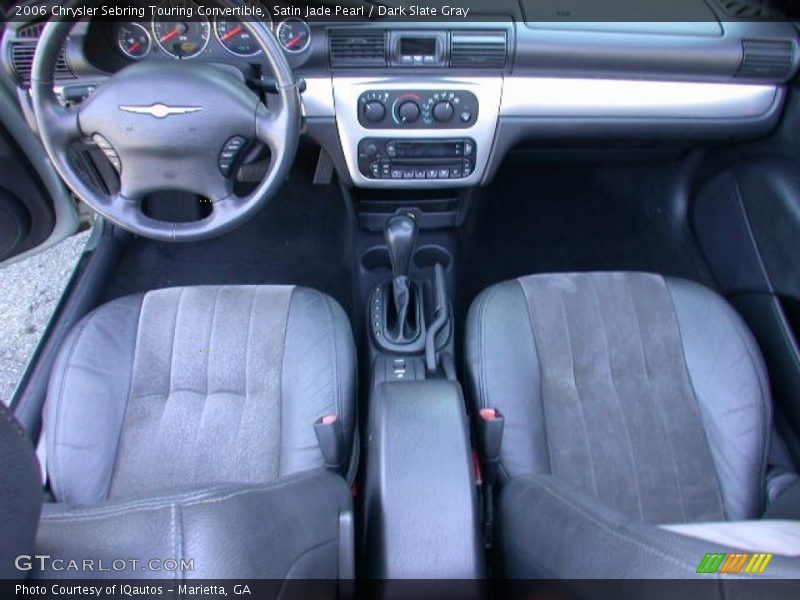Satin Jade Pearl / Dark Slate Gray 2006 Chrysler Sebring Touring Convertible