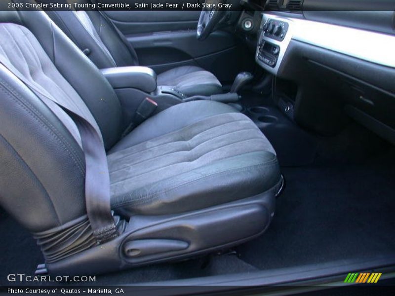 Satin Jade Pearl / Dark Slate Gray 2006 Chrysler Sebring Touring Convertible
