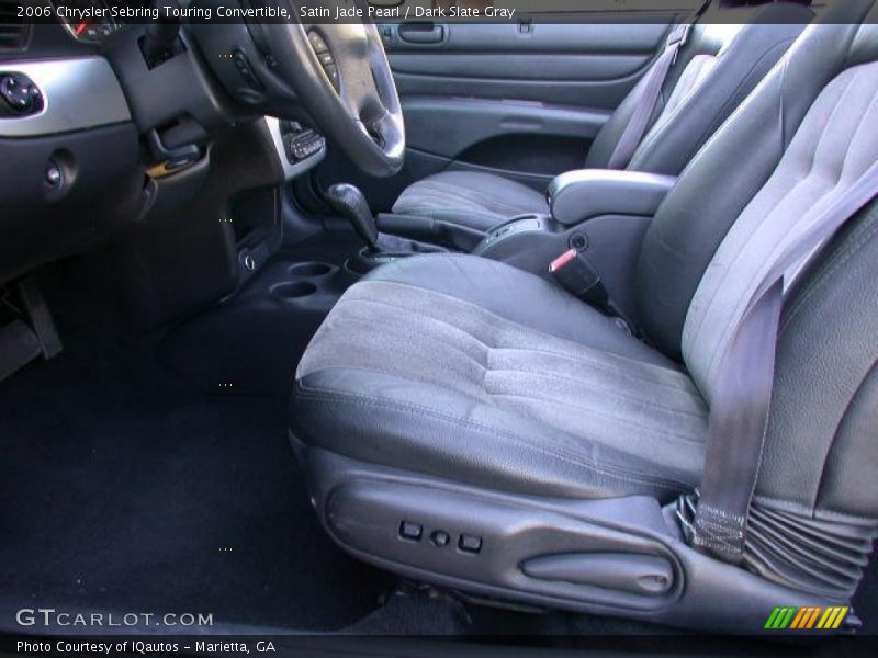 Satin Jade Pearl / Dark Slate Gray 2006 Chrysler Sebring Touring Convertible