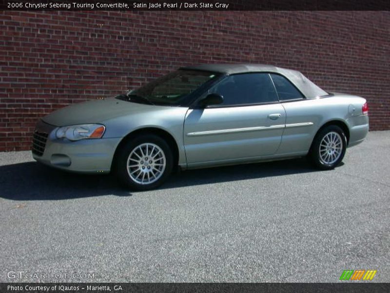 Satin Jade Pearl / Dark Slate Gray 2006 Chrysler Sebring Touring Convertible