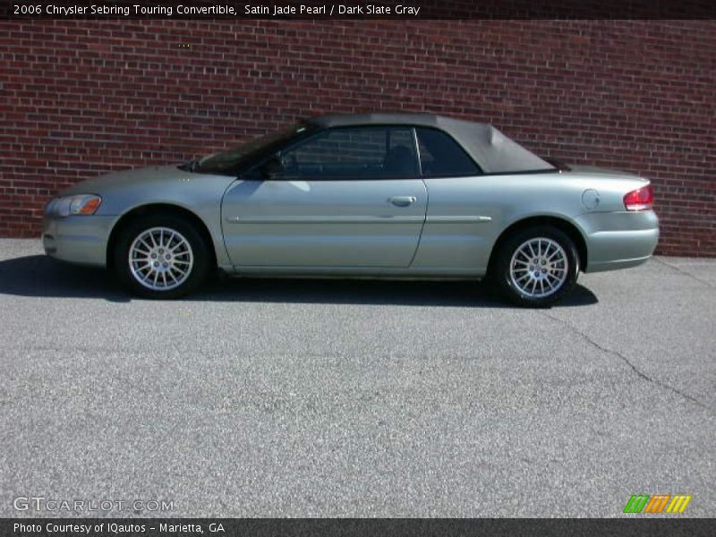 Satin Jade Pearl / Dark Slate Gray 2006 Chrysler Sebring Touring Convertible