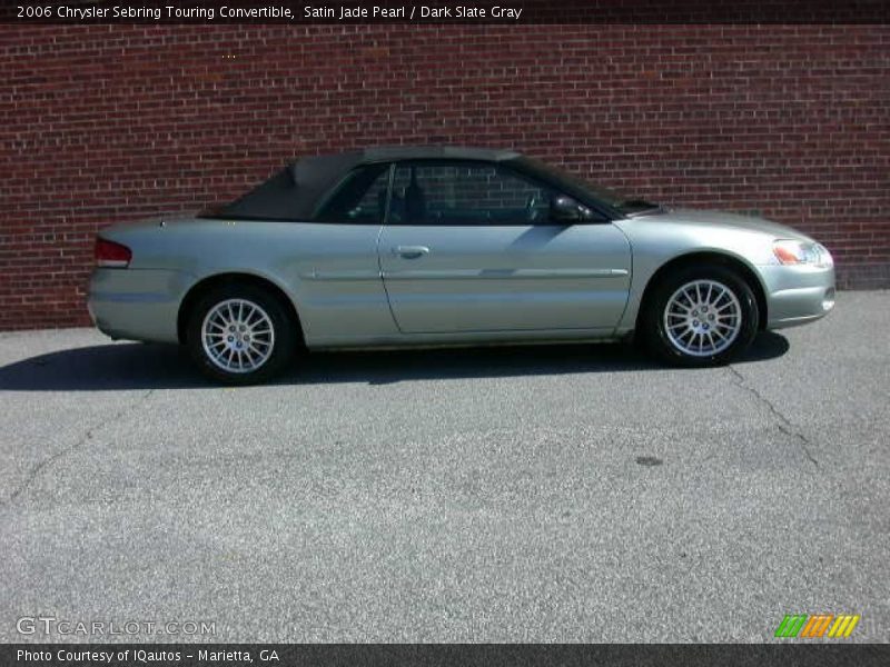 Satin Jade Pearl / Dark Slate Gray 2006 Chrysler Sebring Touring Convertible