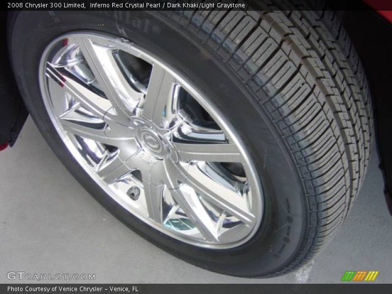 Inferno Red Crystal Pearl / Dark Khaki/Light Graystone 2008 Chrysler 300 Limited