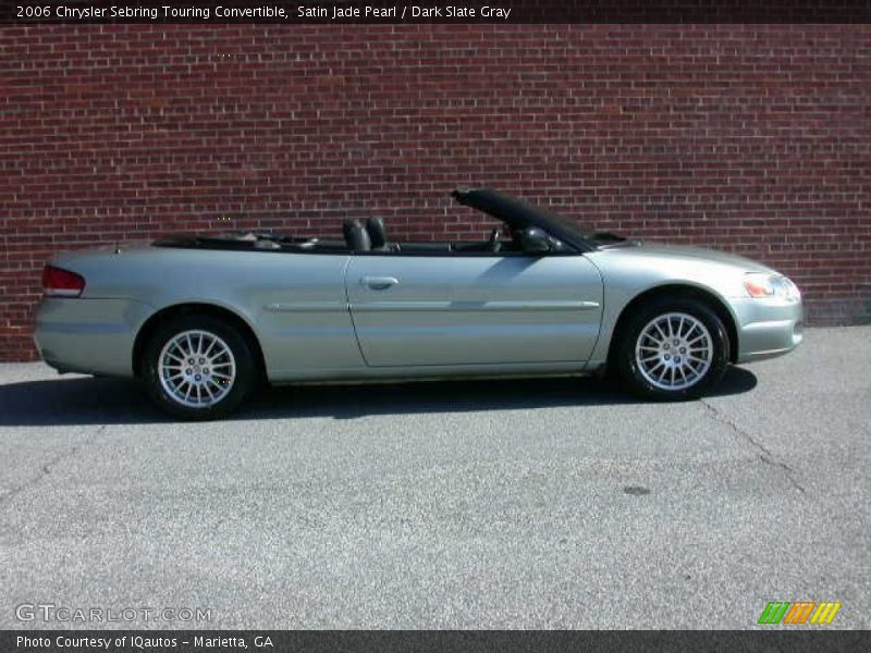 Satin Jade Pearl / Dark Slate Gray 2006 Chrysler Sebring Touring Convertible