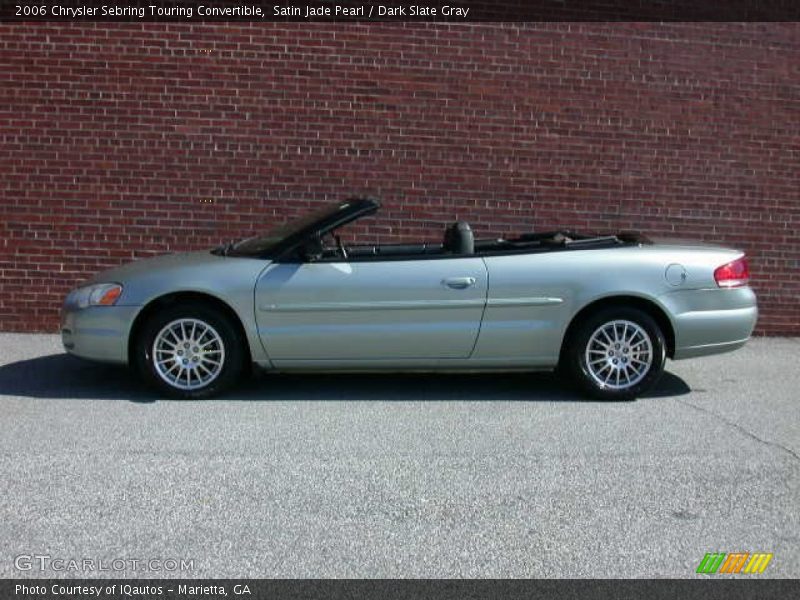 Satin Jade Pearl / Dark Slate Gray 2006 Chrysler Sebring Touring Convertible