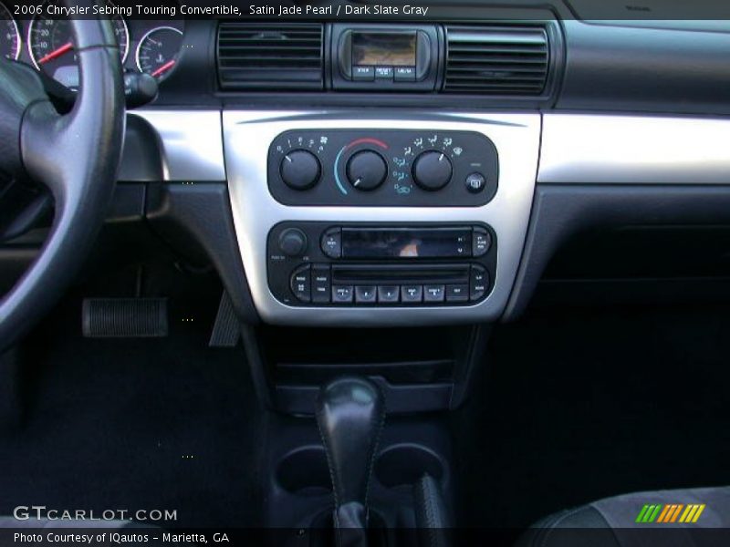 Satin Jade Pearl / Dark Slate Gray 2006 Chrysler Sebring Touring Convertible