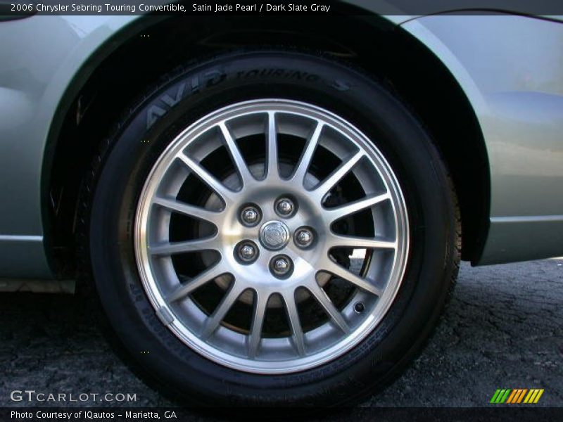 Satin Jade Pearl / Dark Slate Gray 2006 Chrysler Sebring Touring Convertible