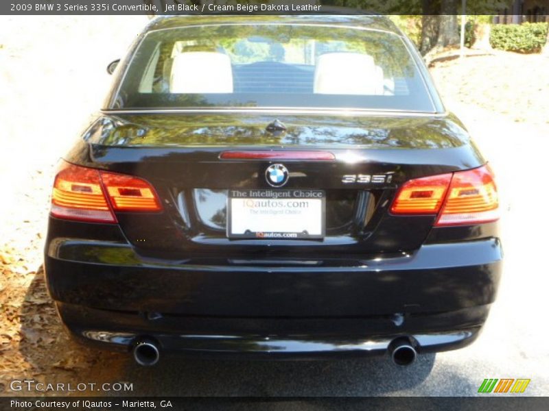 Jet Black / Cream Beige Dakota Leather 2009 BMW 3 Series 335i Convertible