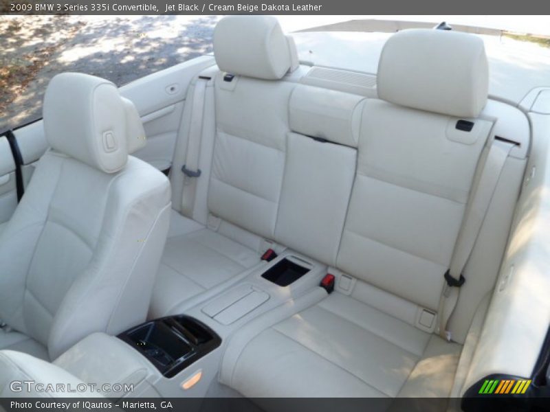 Jet Black / Cream Beige Dakota Leather 2009 BMW 3 Series 335i Convertible