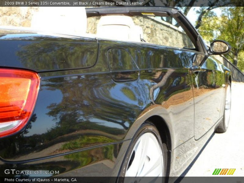 Jet Black / Cream Beige Dakota Leather 2009 BMW 3 Series 335i Convertible