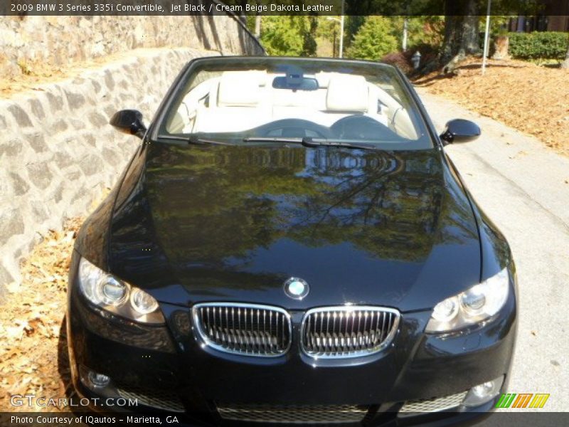 Jet Black / Cream Beige Dakota Leather 2009 BMW 3 Series 335i Convertible