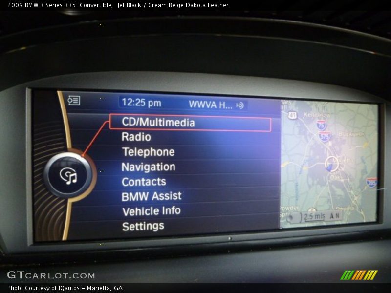 Jet Black / Cream Beige Dakota Leather 2009 BMW 3 Series 335i Convertible