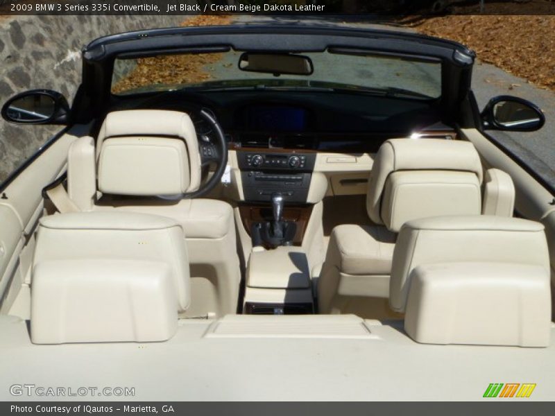 Jet Black / Cream Beige Dakota Leather 2009 BMW 3 Series 335i Convertible