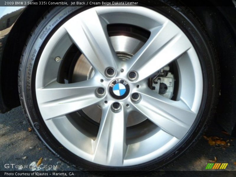 Jet Black / Cream Beige Dakota Leather 2009 BMW 3 Series 335i Convertible
