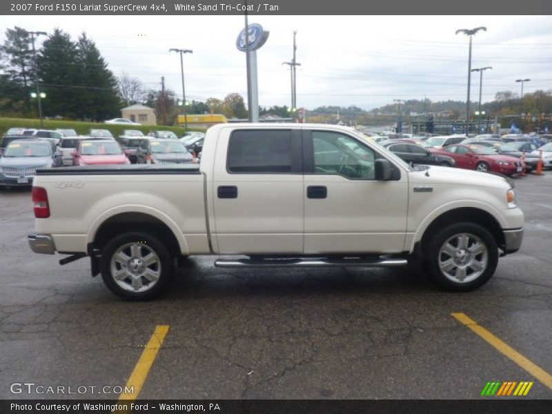 White Sand Tri-Coat / Tan 2007 Ford F150 Lariat SuperCrew 4x4