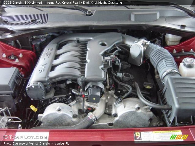Inferno Red Crystal Pearl / Dark Khaki/Light Graystone 2008 Chrysler 300 Limited