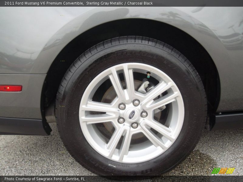 Sterling Gray Metallic / Charcoal Black 2011 Ford Mustang V6 Premium Convertible