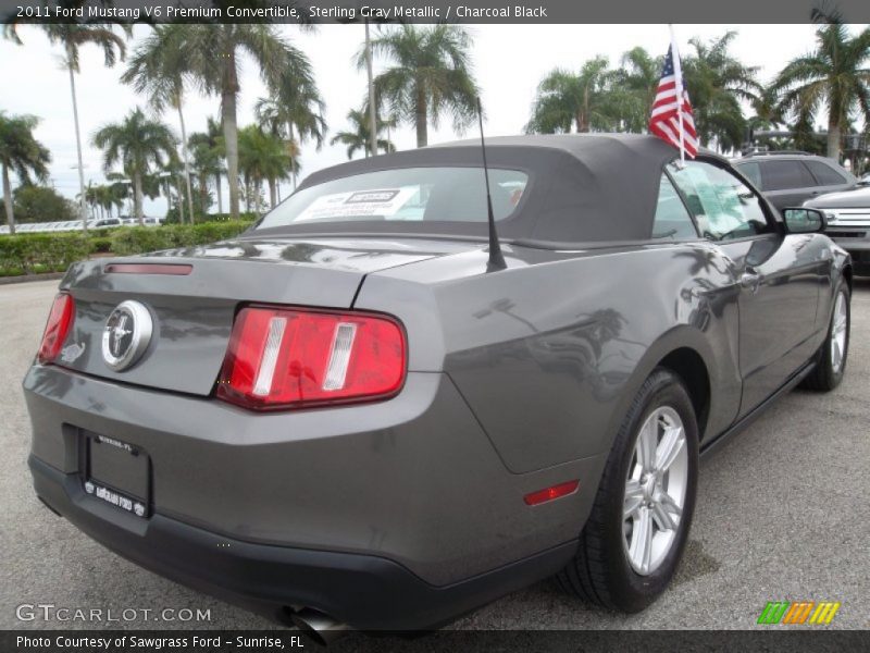 Sterling Gray Metallic / Charcoal Black 2011 Ford Mustang V6 Premium Convertible
