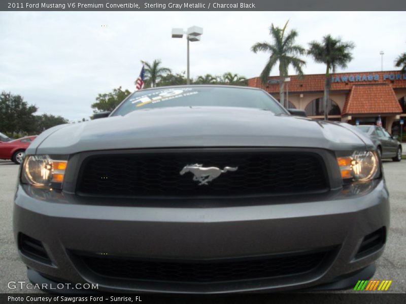Sterling Gray Metallic / Charcoal Black 2011 Ford Mustang V6 Premium Convertible
