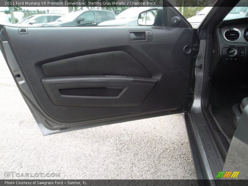 Sterling Gray Metallic / Charcoal Black 2011 Ford Mustang V6 Premium Convertible
