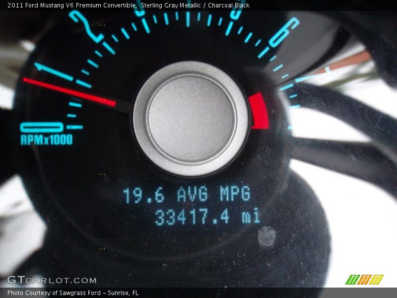 Sterling Gray Metallic / Charcoal Black 2011 Ford Mustang V6 Premium Convertible