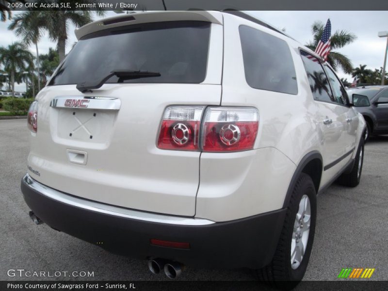 Summit White / Ebony 2009 GMC Acadia SLE