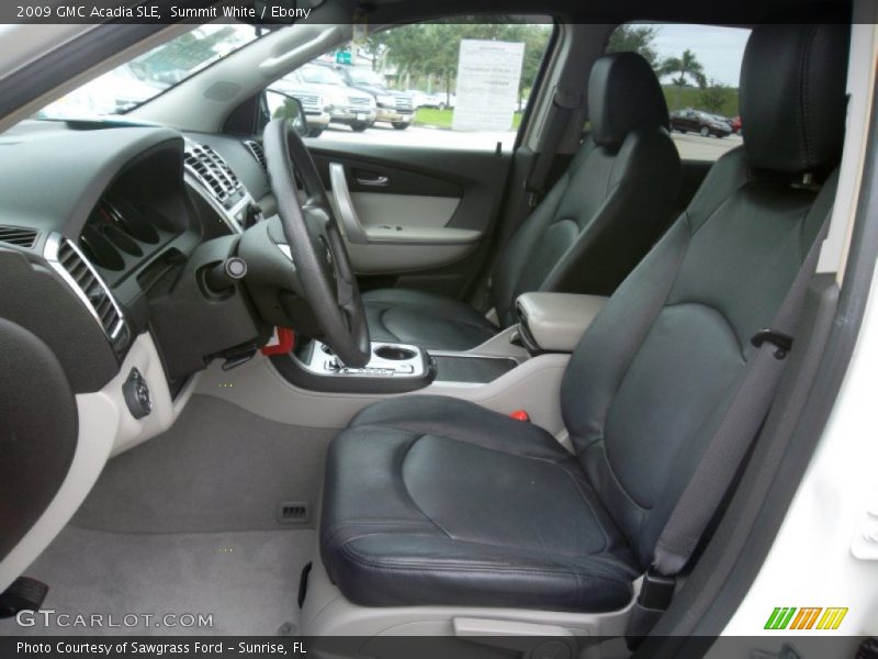 Summit White / Ebony 2009 GMC Acadia SLE