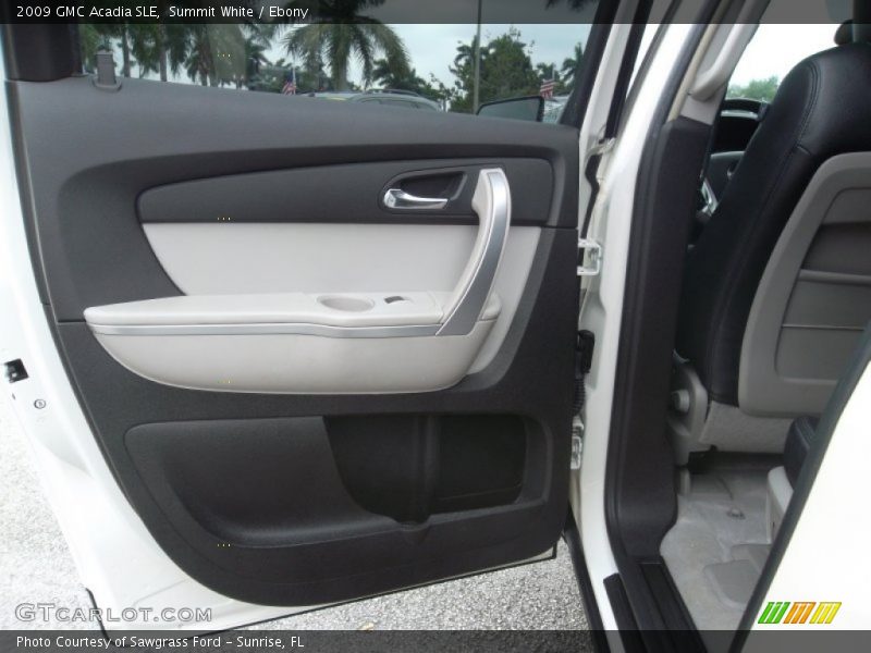 Summit White / Ebony 2009 GMC Acadia SLE