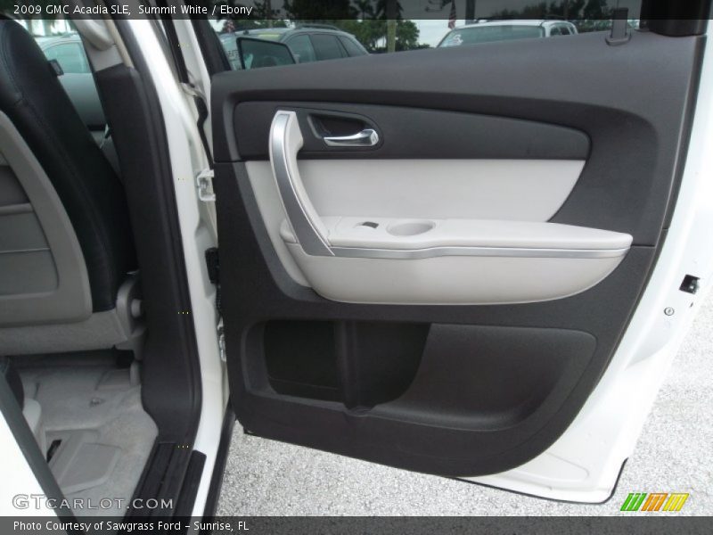 Summit White / Ebony 2009 GMC Acadia SLE